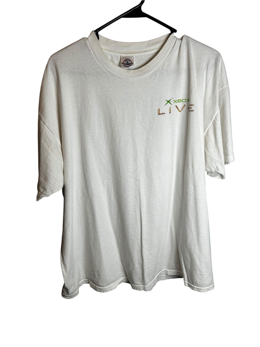 Vintage 2002 Xbox Live Promo Shirt XL Delta Pro Weight Y2K Video Game Microsoft